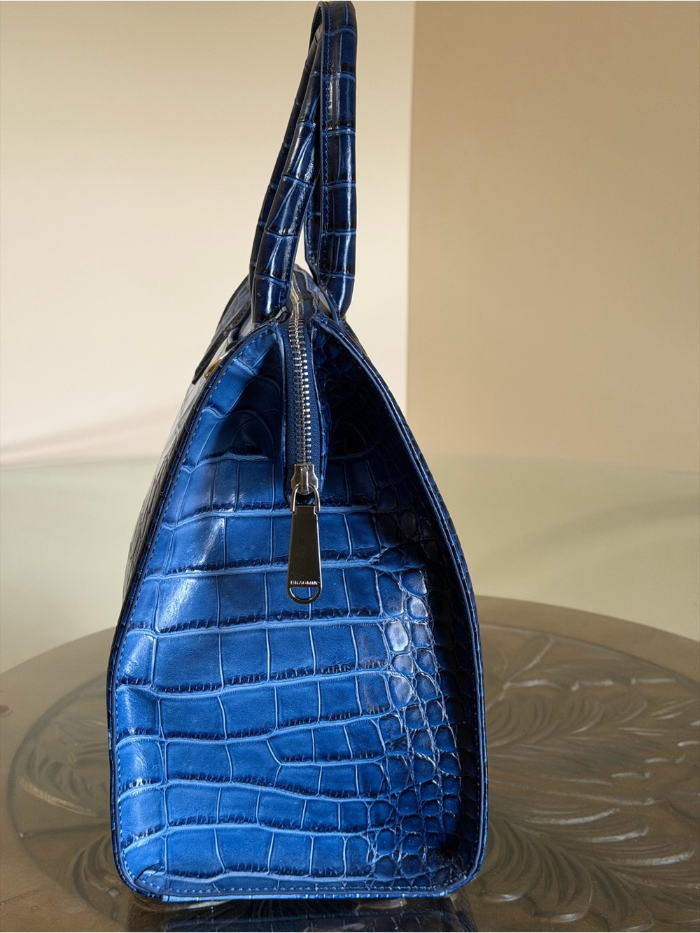 Brahmin Caroline Heavenly Blue Lumeria Satchel - Picture 5 of 15